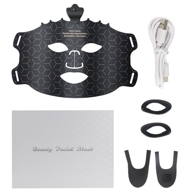 Seven color silicone photon Face rejuvenation trument home large row light spectrometer LED beauty